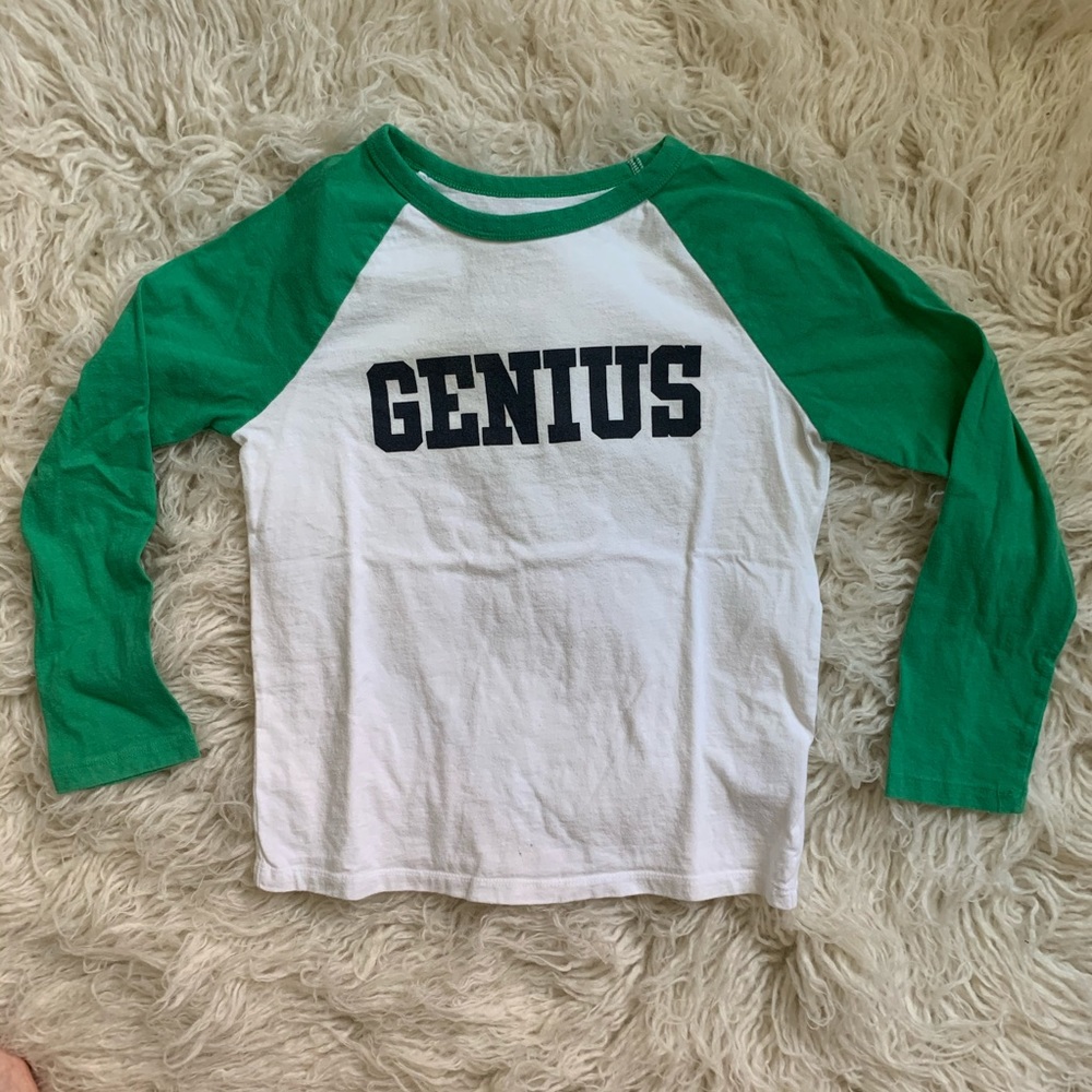 5/$30 Gap Kids 3/4 Sleeve Genius T-Shirt